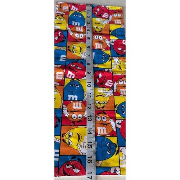Set of 4 Handmade Burp Cloths Multicolored M&M Candy Theme, Size 7 x 16 in - Picture 6 of 6